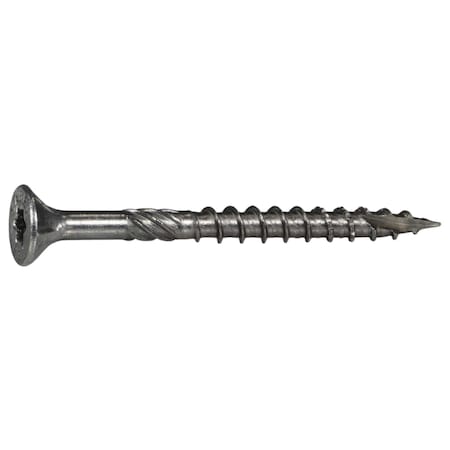 Saberdrive Deck Screw, #9 x 2 in, 18-8 Stainless Steel, Flat Head, Torx Drive, 613 PK 09613